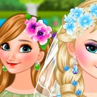Bride Elsa and Bridesmaid Anna